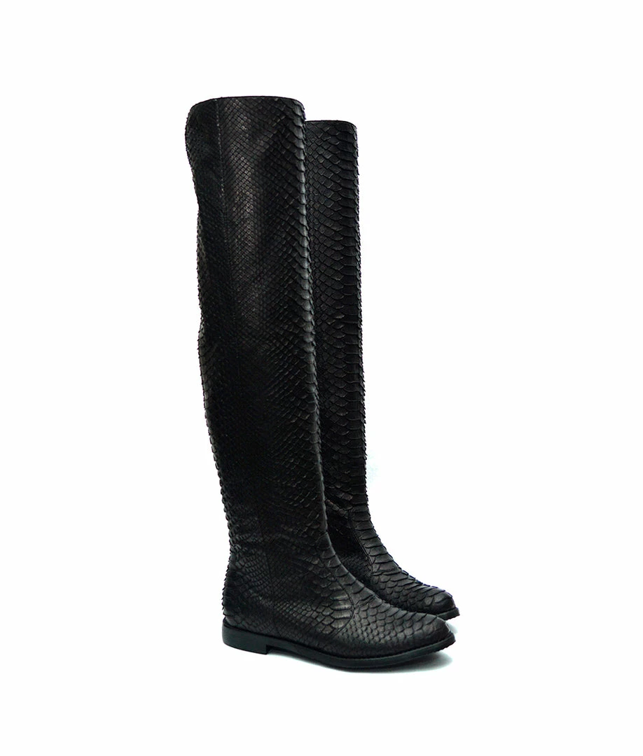 YS Boots Vitto Black Python