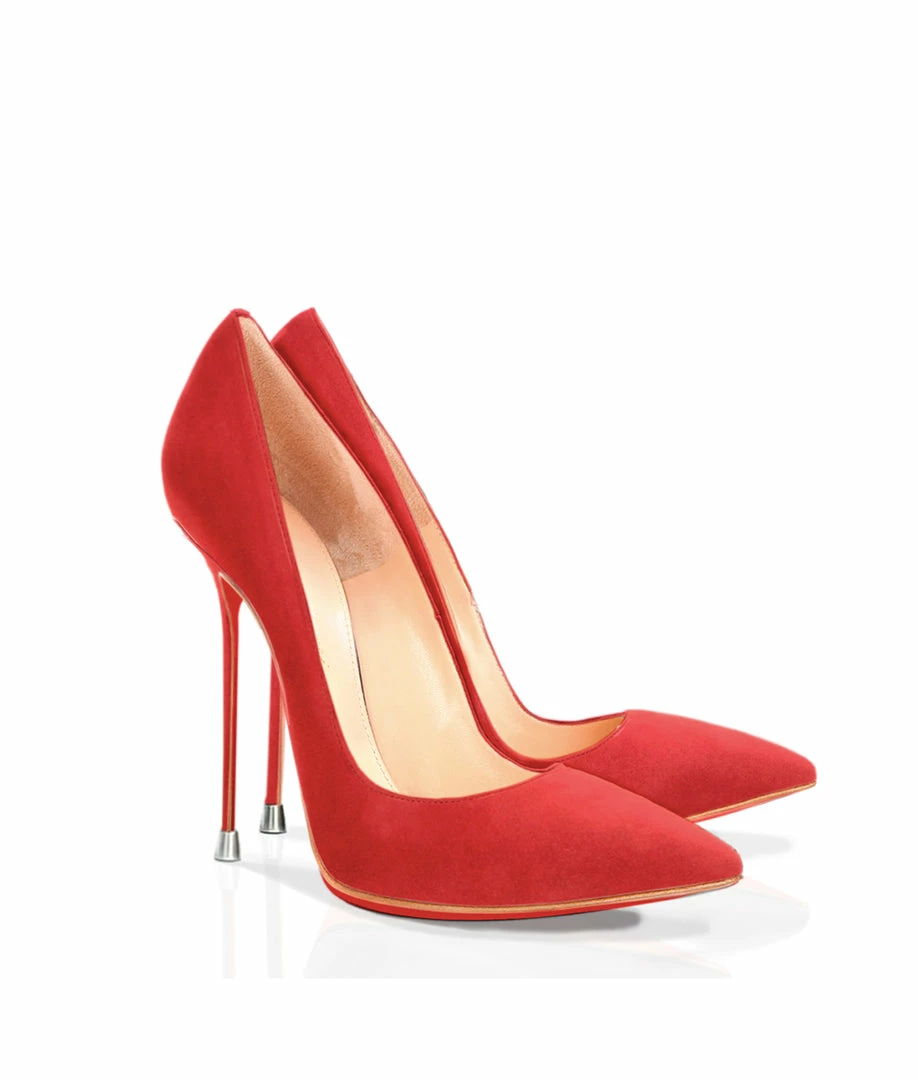 Vicenzo Rossi Akhira Red Suede Shoes