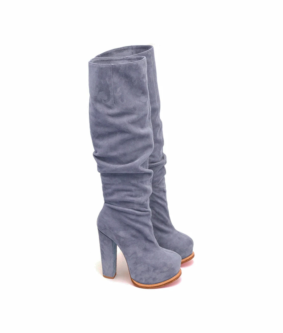 YS Boots Apso Gray Suede