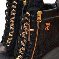 YS Boots Cocura Black Shoes