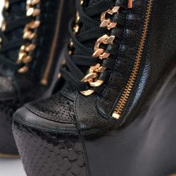 YS Boots Cocure Black Shoes