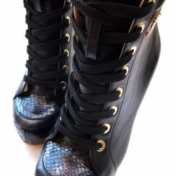 YS Boots Cocura Black Shoes