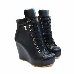 YS Boots Cocura Black Shoes