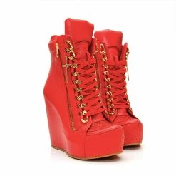 YS Boots Cocura Red Shoes