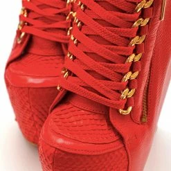 YS Boots Cocura Red Shoes