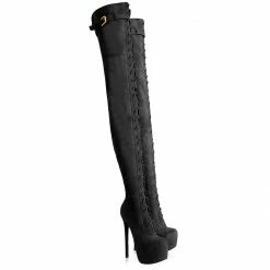 YS Boots Conga Black Suede