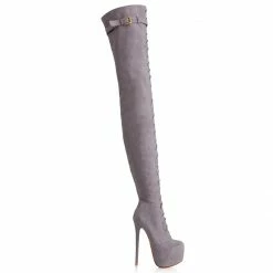 YS Boots Conga Gray Suede