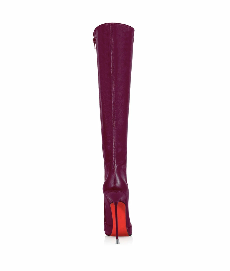 Vicenzo Rossi Boots Corçao Aubergine