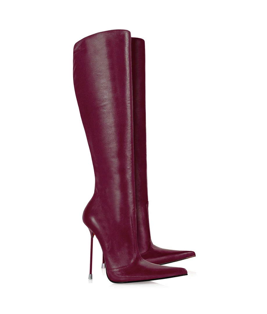 Vicenzo Rossi Boots Corçao Aubergine