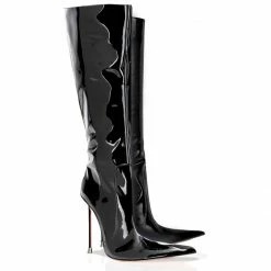 Vicenzo Rossi Boots Corçao Black Patent