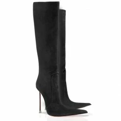 Vicenzo Rossi Boots Corçao Black Suede