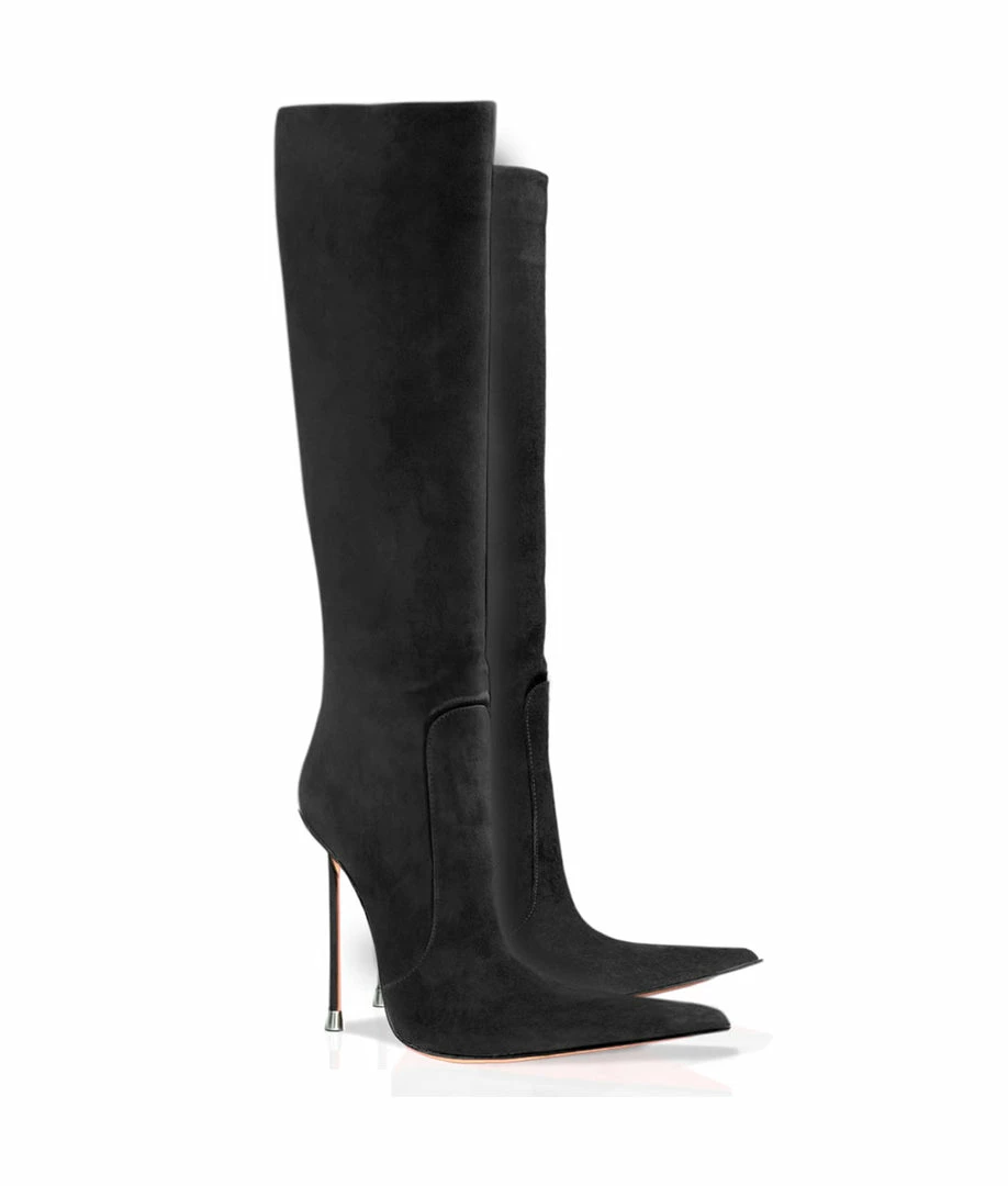 Vicenzo Rossi Boots Corçao Black Suede