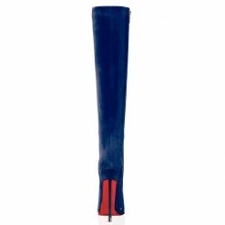 Vicenzo Rossi Boots Corçao Navy Blue Suede