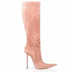 Vicenzo Rossi Boots Corçao Nude Suede