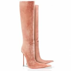 Vicenzo Rossi Boots Corçao Nude Suede