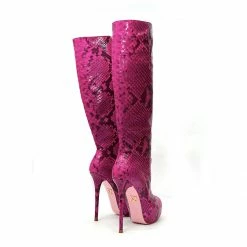 YS Boots Crocky Fuchsia Python