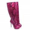 YS Boots Crocky Fuchsia Python