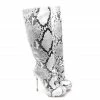 YS Boots Crocky White Python Bridal
