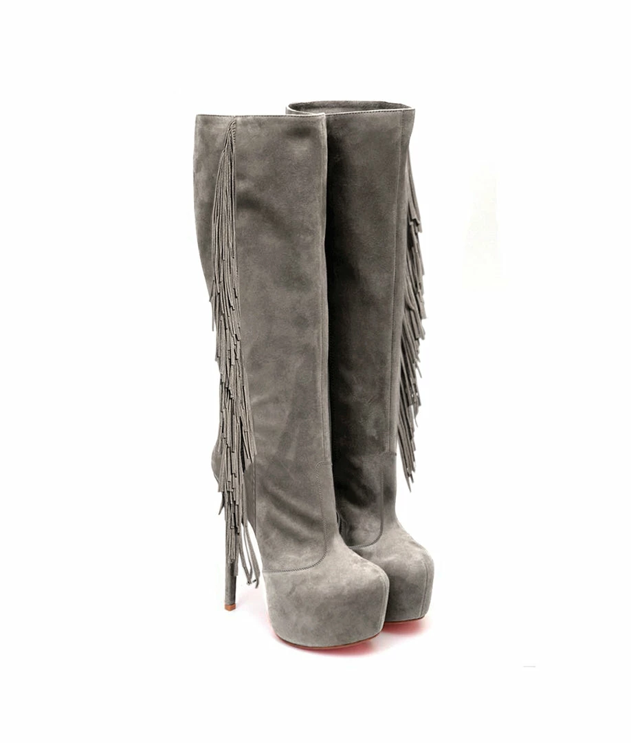 YS Boots Dacsia Gray Suede