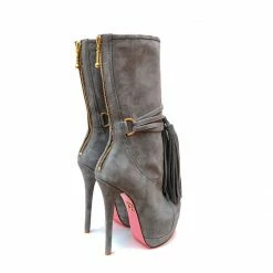 YS Boots Dalia Gray Suede