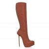Vicenzo Rossi Boots Demona Chocolate