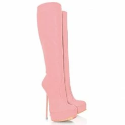 Vicenzo Rossi Boots Demona Pink