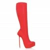 Vicenzo Rossi Boots Demona Red