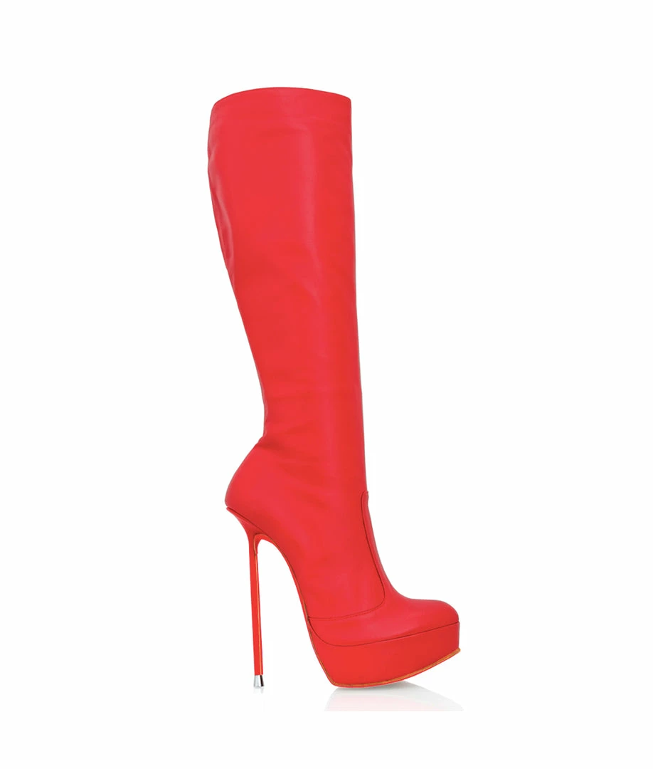 Vicenzo Rossi Boots Demona Red