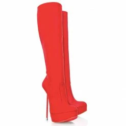 Vicenzo Rossi Boots Demona Red