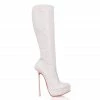 Vicenzo Rossi Boots Bridal Demona White