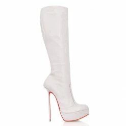 Vicenzo Rossi Boots Bridal Demona White