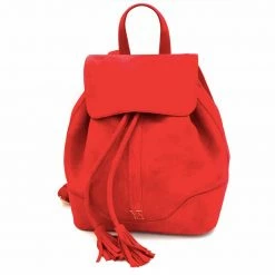 YS Handbags Domvi Red Suede