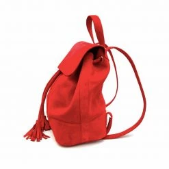 YS Handbags Domvi Red Suede