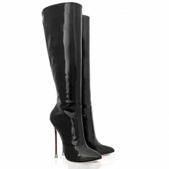 Vicenzo Rossi Boots Dorbeon Black Patent