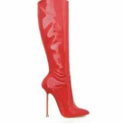 Vicenzo Rossi Boots Dorbeon Red Patent