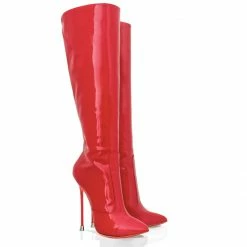 Vicenzo Rossi Boots Dorbeon Red Patent