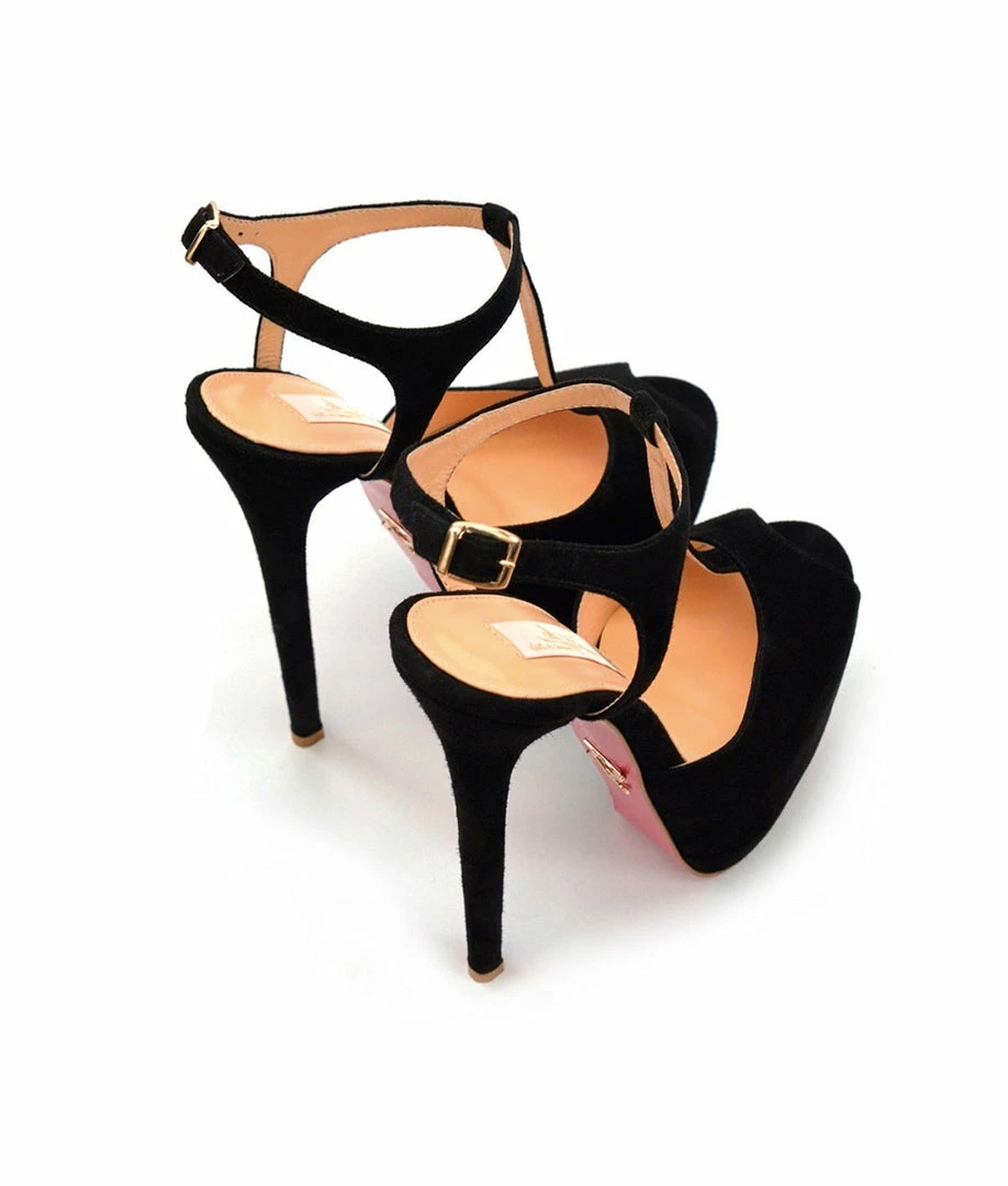 YS Shoes Doreva Black Suede