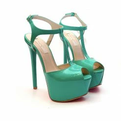 YS Doreva Green Patent Shoes