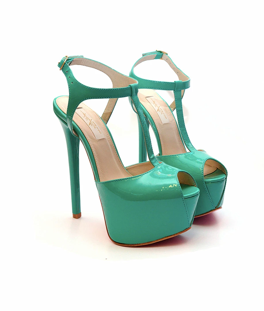 YS Doreva Green Patent Shoes