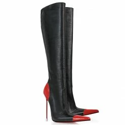 Vicenzo Rossi Boots Drymash Black & Red