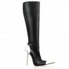 Vicenzo Rossi Boots Bridal Drymash Black & White