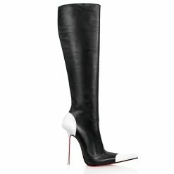 Vicenzo Rossi Boots Bridal Drymash Black & White