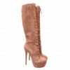 YS Boots Dusaam Nude Suede