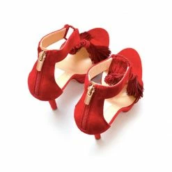 YS Dynkia Red Suede Shoes