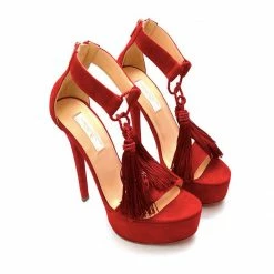 YS Dynkia Red Suede Shoes