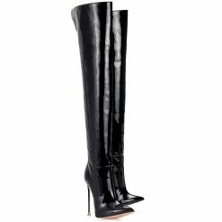 Vicenzo Rossi Boots Gala Black Patent
