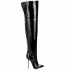Vicenzo Rossi Boots Guaran Black Patent