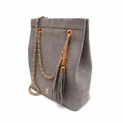YS Handbags Hamin Gray Suede