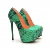 YS Shoes Junna Green Python