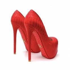 YS Shoes Junna Red Python